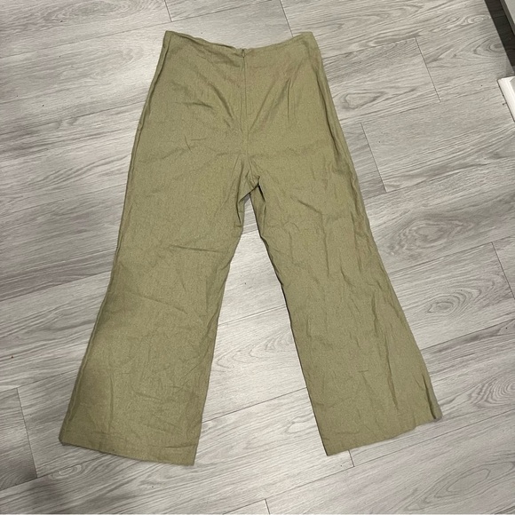 Avec Les Filles Wide Leg Linen-Blend Pant. New - Picture 6 of 8